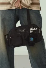 PRENDA プレンダ ナイロン ポケットバッグ トートバッグ ブラック バッグ