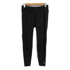 プーマ レギンスパンツ ストレッチ スポーツウエア ボトムス 黒 レディース Mサイズ ブラック PUMA 【中古】