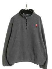 【お得なクーポン配布中!】 90s USA製 ポロベア 初期 ポロスポーツ ラルフローレン ハーフジップ フリース ジャケット メンズ XL  オールド プルオーバー 大きいサイズ