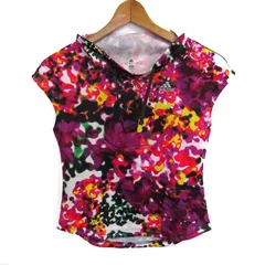 アディダス 半袖シャツ クライマライト スポーツウエア トップス レディース Sサイズ パープル adidas 【中古】