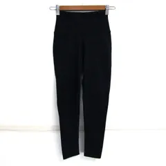 アディダス レギンスパンツ ストレッチ スポーツウエア ボトムス レディース Lサイズ ネイビー adidas 【中古】