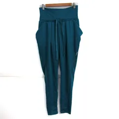 リーボック ロングパンツ ヨガパンツ ストレッチ スポーツウエア ボトムス レディース Mサイズ 水色 Reebok 【中古】