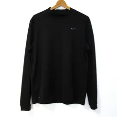 ナイキ 長袖Ｔシャツ ロゴT フィットドライ スポーツウエア トップス 黒 メンズ Lサイズ ブラック NIKE 【中古】