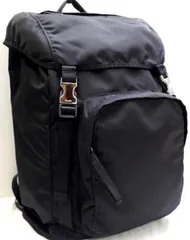 美品◆ PRADA プラダ V135 ユニセックス男女可 テスート ナイロン リュック サック バックパック デイパック 黒 ◆ メンズの定番人気モデル