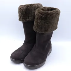 トップドライ ブーツ 幅広 3E スウェード ゴアテックス シューズ 靴 日本製 レディース 23サイズ こげ茶 TOP DRY 【中古】