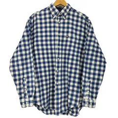トミーヒルフィガー TOMMY HILFIGER 90-00s コットン シェパードチェック ボタンダウンシャツ メンズ import：M 