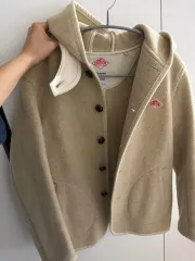 DANTON ダントン ウール フードコート ベージュ 38