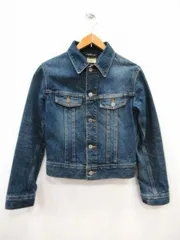 インディヴィ INDIVI デニム ジャケット Gジャン 長袖 ブルー サイズ36 綿100% Sサイズ レディース 中古■N209