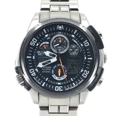 【美品・箱・取説・コマ付き】CITIZEN シチズン／エコドライブ U680-T013252／ソーラークォーツ／チタン／シルバー・ブラック