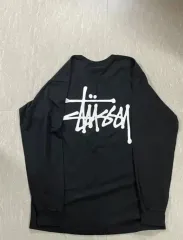 STUSSY ベーシック ロングスリーブ Tシャツ ブラック L