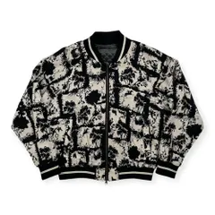 Lois CRAYON ロイスクレヨン 総柄 ダブルジップ ジャケット サイズ M /モノトーン ブラック×ホワイト/日本製