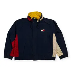 90s TOMMY HILFIGER トミーヒルフィガー セーリングジャケット サイズ XL /ビンテージ ネイビー系 ストリート マウンテンパーカー