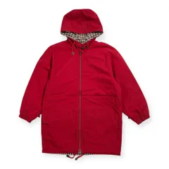90s Aquascutum アクアスキュータム フィールド コート パーカー サイズ 9 /レッド系 裏チェック ライナージャケット
