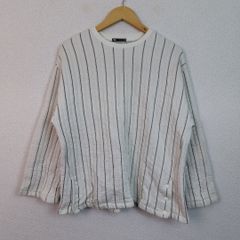 ZARA quilted pullover top, striped, white, size S, women's, vintage, simple, street style, oversized.