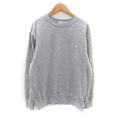 チャンピオン CHAMPION トレーナー スウェット ラウンドネック 無地 ロゴ XL グレー /SY2