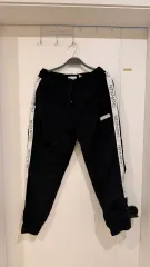 Calvin Klein ブラック ロゴ トラック パンツ