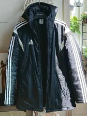 アディダス 3本線 ブラック ダウン ジャケット