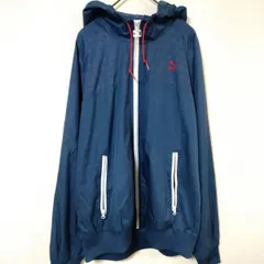 プーマ　美品　ナイロンジャケット　メンズL　ジップアップ　ポリエステル　総柄