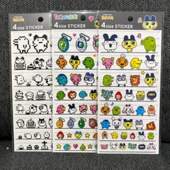 正規品 たまごっち 4size ステッカー セット 4サイズ シール 新品 TAMAGOTCHI