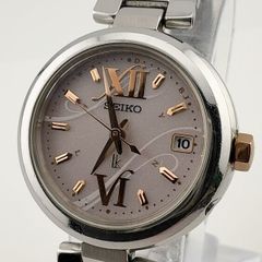 美品SEIKO ルキア ダイヤ チタン腕時計 SSQW007電波ソーラー 11P