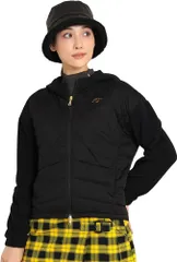 [キャロウェイ] レディース 撥水 フルジップ中綿パーカー (スターストレッチ:伸縮性・防風性) / アウター ゴルフ / C23215204 1010_ブラック