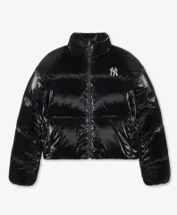 MLB NEW YORK NEW YORK YANKEES 光沢 ブラック ダウン アウター S