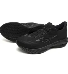 [ミズノ] ランニングシューズ ウエーブライダー 28 ジョギング マラソン トレーニング スポーツ 軽量 反発 厚底 メンズ ブラック/ダークグレー  4E