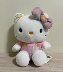 ハローキティ ピンク PLUSH CHECK 中型 ぬいぐるみ 正規品