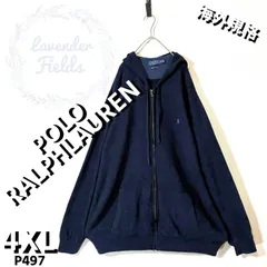 ポロラルフローレンパーカーニットP497大きいサイズ刺繍ロゴ4XLアメリカ古着