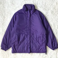 【メンズ】オールドユニクロ 中綿ジャケット ハイネック パープル Y2K 平成ヴィンテージ ビッグシルエット XLサイズ