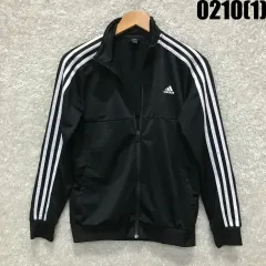 アディダス 3本線 トラック ジャケット ブラック キッズ