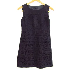 ジルスチュアート ワンピース トップス ノースリーブ ジャガード レディース 2サイズ ブラック JILLSTUART 【中古】