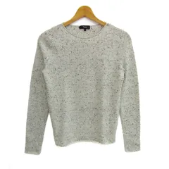 セオリー ニット トップス 長袖 クルーネック セーター カシミヤ レディース Sサイズ グレー theory 【中古】