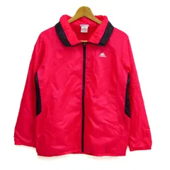 アディダス ブルゾン ジャケット アウター ウィンブレ クライマプルーフ スポーツウエア レディース OTサイズ ピンク adidas 【中古】