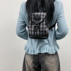 【中古】BURBERRY バーバリー リュックサック バックパック マルチカラー キャンバス レザー ヴィンテージ レディース 【中古美品】HIBUOCHI VINTAGE　HBOC260204A14