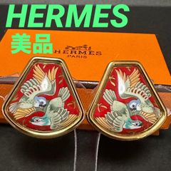 △HERMES エマイユ ピンブローチ 七宝焼き ゴールドカラー ブローチ HERMES】エルメス エマイユ 七宝 ブローチ - メルカリ