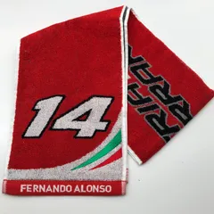 【新品】F1 フェラーリ フェルナンド・アロンソ マフラータオル レッド 赤 SGKY26-0523