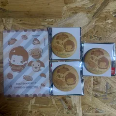 呪術廻戦 サンリオ コラボ クッキー風缶バッジ 夏油傑 × ルロロマニック 3個 ＋ 特典ポストカード 1枚