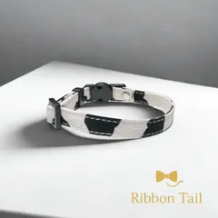 猫用首輪  モノトーン柄  牛柄　セーフティバックル付 軽量 おしゃれ 首周り調整可　S  M  L  サイズ　軽量