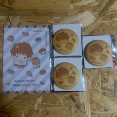 呪術廻戦 サンリオ コラボ クッキー風缶バッジ 乙骨憂太 × ニャニィニュニェニョン 3個 ＋ 特典ポストカード 1枚