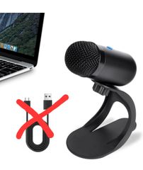 【欠品あり】Zyrvox PCマイク usb スタンド 高感度 USB 卓上 無・全指向性 パソコンマイク ワンタッチミュート プラグアンドプレイ 360?全方向集音 小型 有線タイプ ゲーミング・テレワーク・会議用・配信用