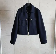 ザラ クロップド ウール ジャケット