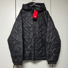 ニューバランス ブラック キルティング フード 軽量ダウン ジャケット L