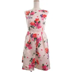 チェスティ Chesty ワンピース ノースリーブ フレア 花柄 1 ピンク ■TC