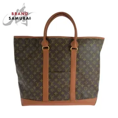 美品 LOUIS VUITTON ルイヴィトン モノグラム サック ウィークエンドGM ブラウン PVC M42420 トートバッグ ショルダーバッグ 504193【中古】