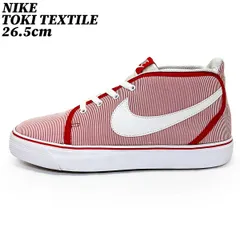 【タイムセール】【クーポン】スニーカー シューズ  ナイキ トキ テキスタイル レッド ホワイト ピンストライプ 26.5cm NIKE TOKI TEXTILE 555314-610 正規品 中古 古着 ブランド 匿名配送