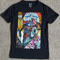 ヴィンテージ 90s マーベル キャプテンアメリカ コミックス 公式 Tシャツ