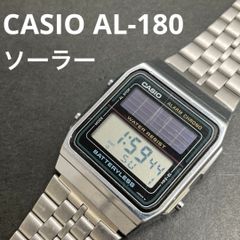 AL-190W カシオ ソーラーデジタル バッテリーレス◇黒 腕時計 - メルカリ