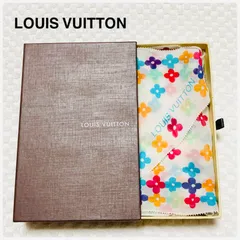 ■極美品■LOUIS VUITTON ルイヴィトン　モノグラムの花　マルチカラーフラワー　薄手大判ストール　ロングスカーフ　シフォン　箱付き　透け感　レディース　ラグジュアリー　高級　ハイブランド