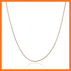 【新品】 [Puente] ネックレス チェーン レディース スネークチェーン スネーク スネークネックレス 細め 細い 極細 華奢 ステンレス チェーンネックレス ピンクゴールド 0.9mm幅 55cm 0